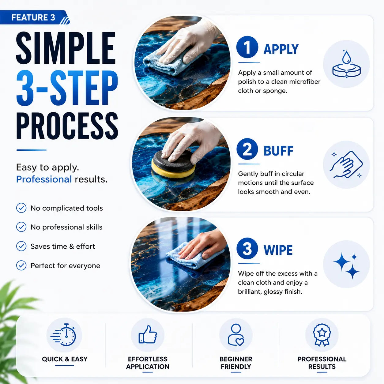 Professional Epoxy Resin Polish – High Gloss Scratch Remover (Pack of 2)