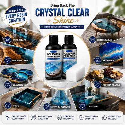 Professional Epoxy Resin Polish – High Gloss Scratch Remover (Pack of 2)