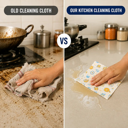 Reusable Kitchen Cleaning Cloth Roll – 20 Cloths, 25×25 cm, 100 days daily use