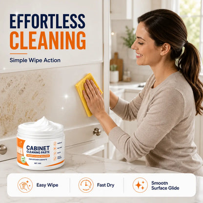 Wood Cabinet Cleaning Paste (7 Pack) – Deep Grease & Grime Remover for Wooden, Laminate & Painted Kitchen Cabinets (7 × 50g)