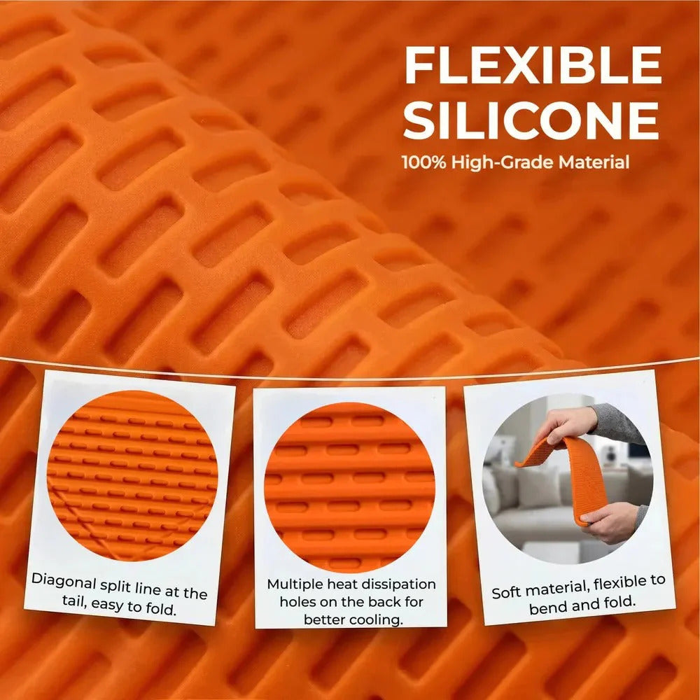 Flexible Silicone Aluminum Phone Holder Stand - Bendable Rollable Foldable Design