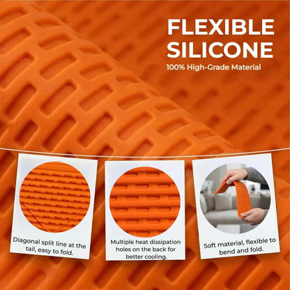 Flexible Silicone Aluminum Phone Holder Stand - Bendable Rollable Foldable Design
